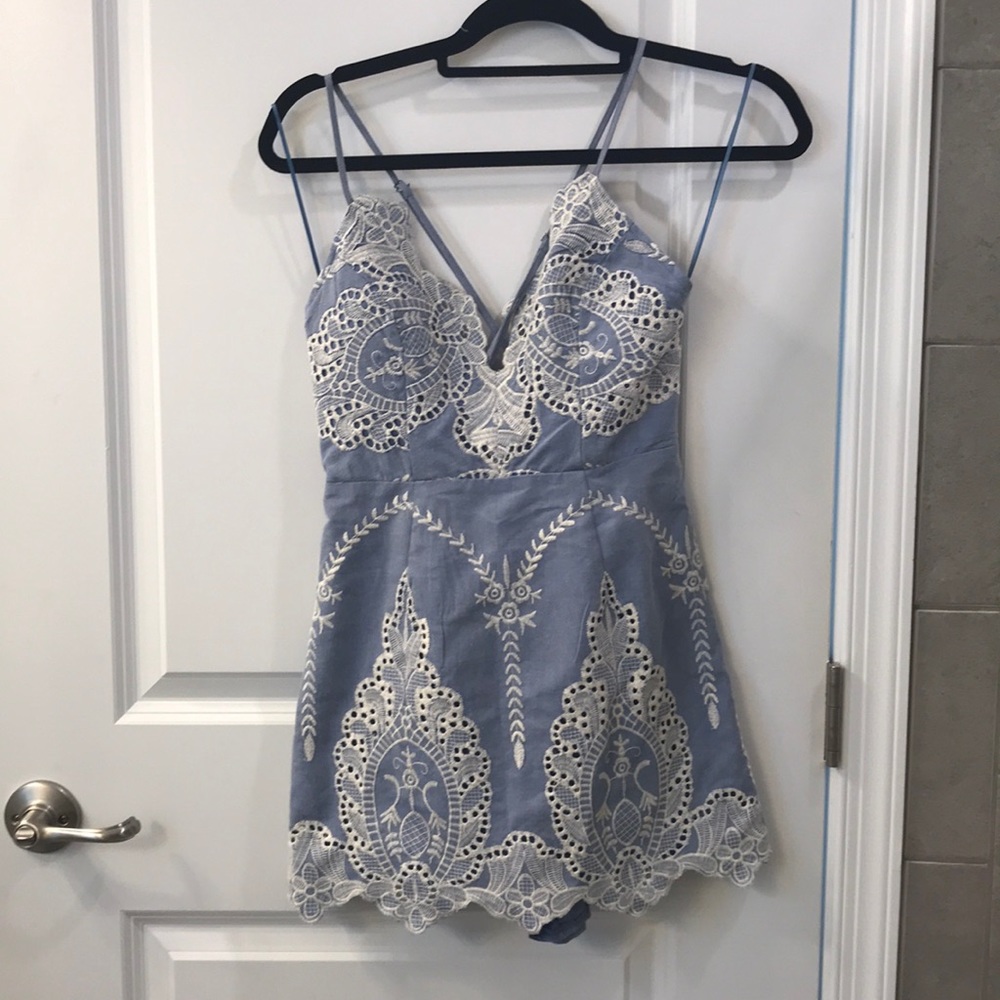 EMBROIDERED ROMPER